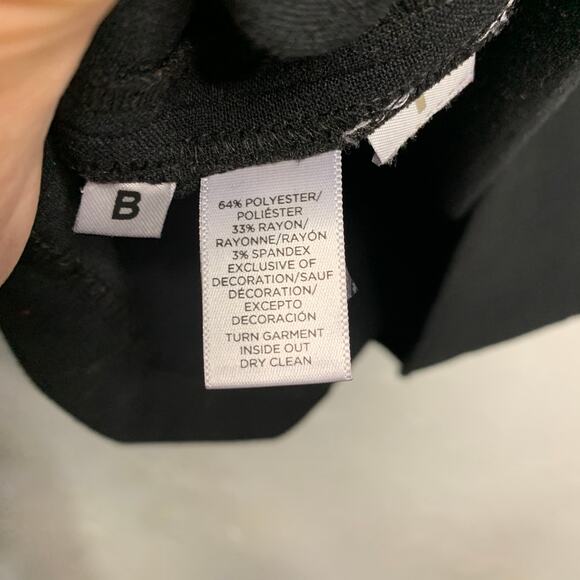 LOFT Black Pearl Neckline Sleeveless Dress Womens 2 glam event occasion party - Picture 4 of 6